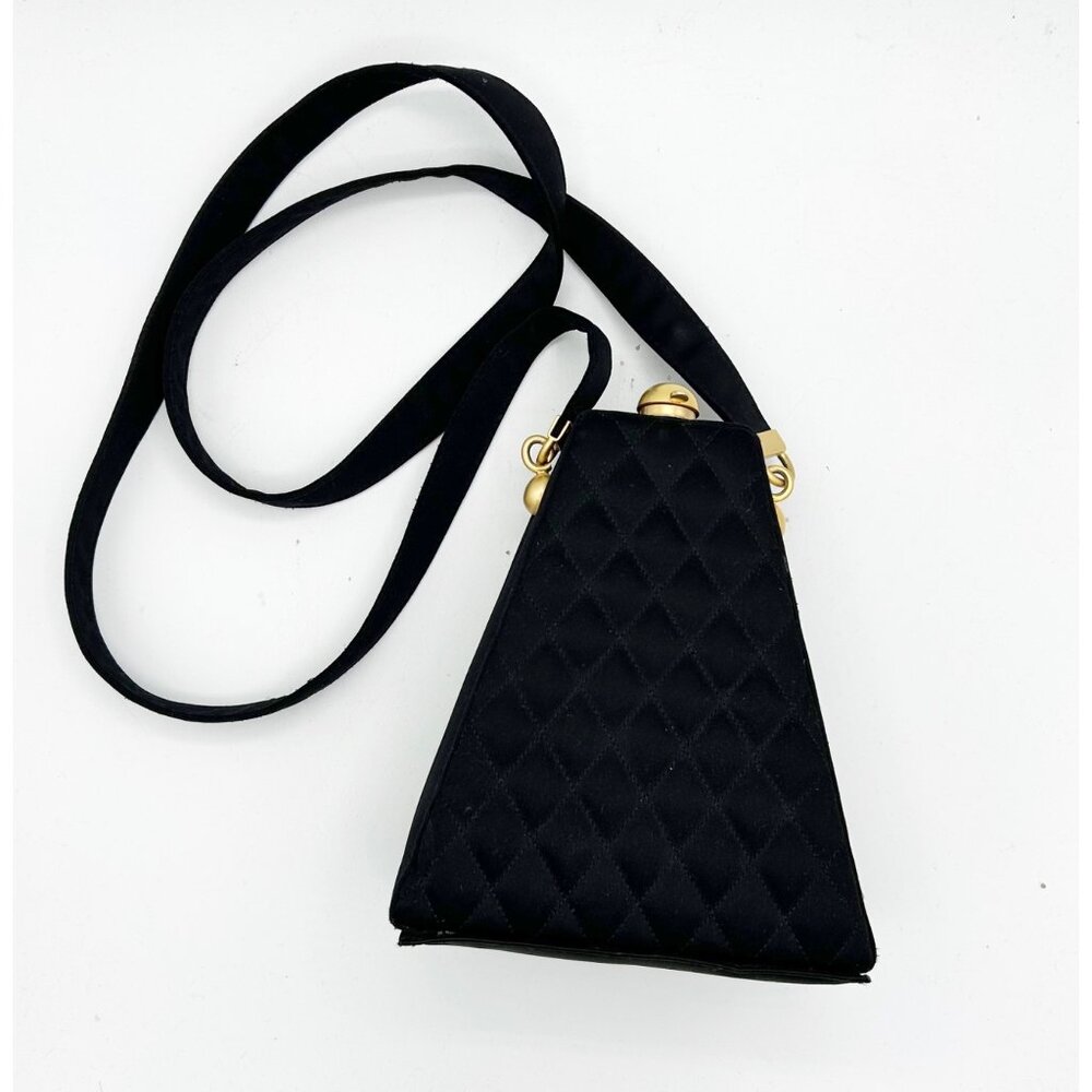 Jay Herbert Black Diamond Quilted Crossbody Bag Women's